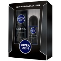 Набор мужской Nivea Ultra 2018 (антиперспирант + гель для душа)